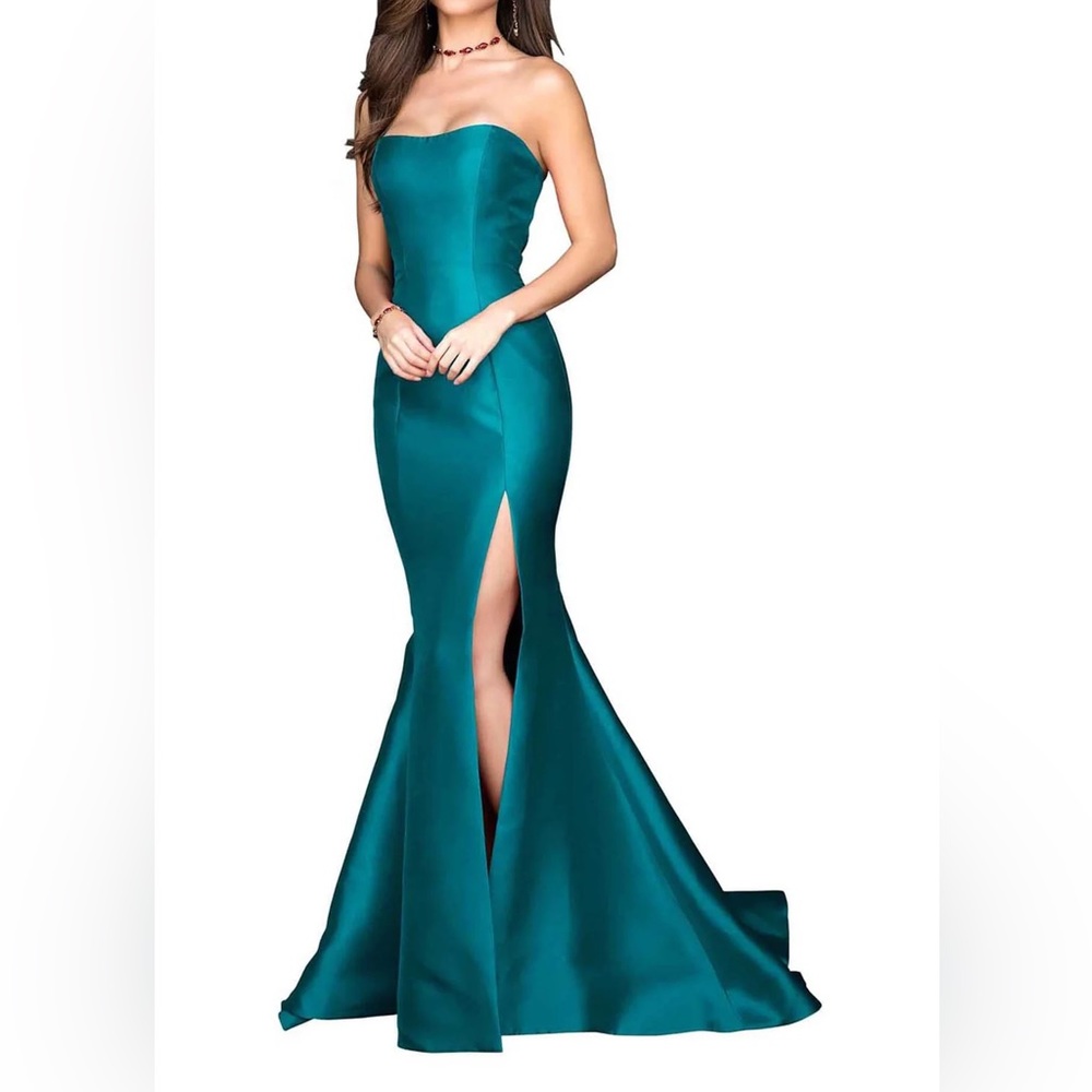 Sherri Hill 51671 green Dress, size 8